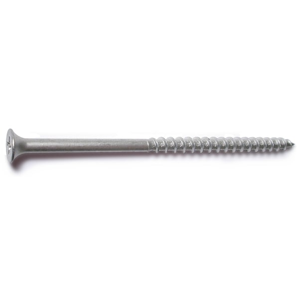 Midwest Fastener Deck Screw, #10 x 4 in, Steel, Flat Head, Phillips Drive, 12 PK 30611 - main